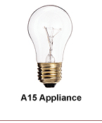 A15 Appliance Lamps 15-60 Watt