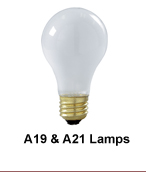 A19 & A21 Bulbs 25-150 Watt
