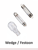 Wedge Festoon halogen Light Bulbs