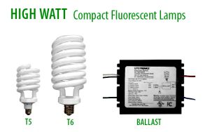 HIGH WATTAGE COMPACT FLUORESCENT LAMPS FOR RETROFIT