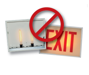 ZXE-5000-I LED EXIT SIGN RETROFIT KIT CHICAGO NEW YORK APPROVED